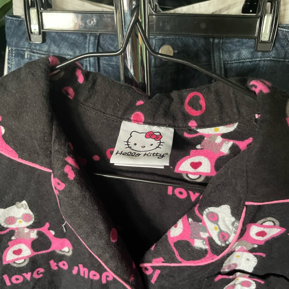 Hello kitty long sleeve flannel pyjamas